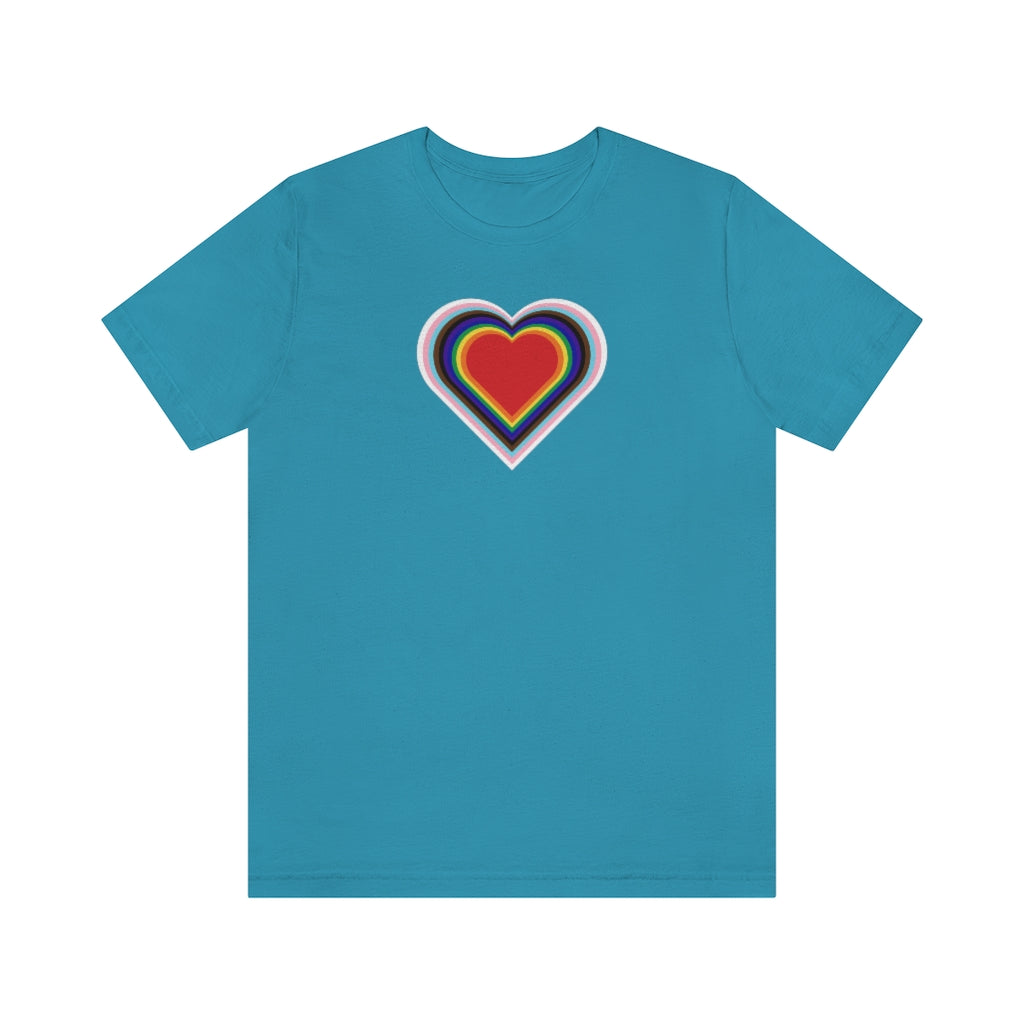 PRIDE Forward Heart Unisex Jersey Short Sleeve T-shirt