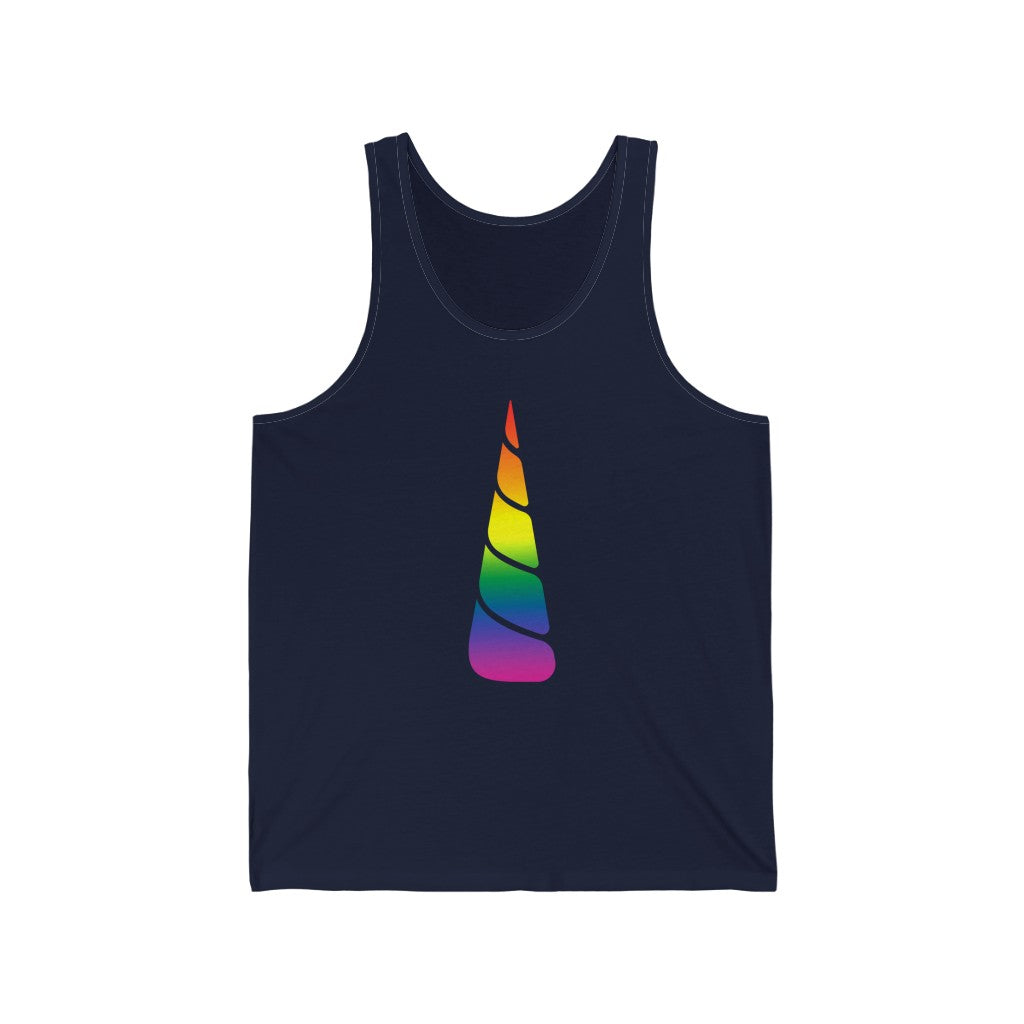 Pride Unicorn Gradient Mid Unisex Jersey Tank