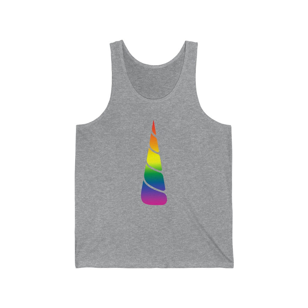 Pride Unicorn Gradient Mid Unisex Jersey Tank