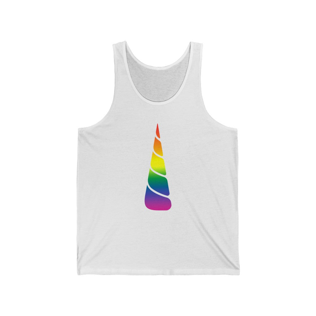 Pride Unicorn Gradient Mid Unisex Jersey Tank