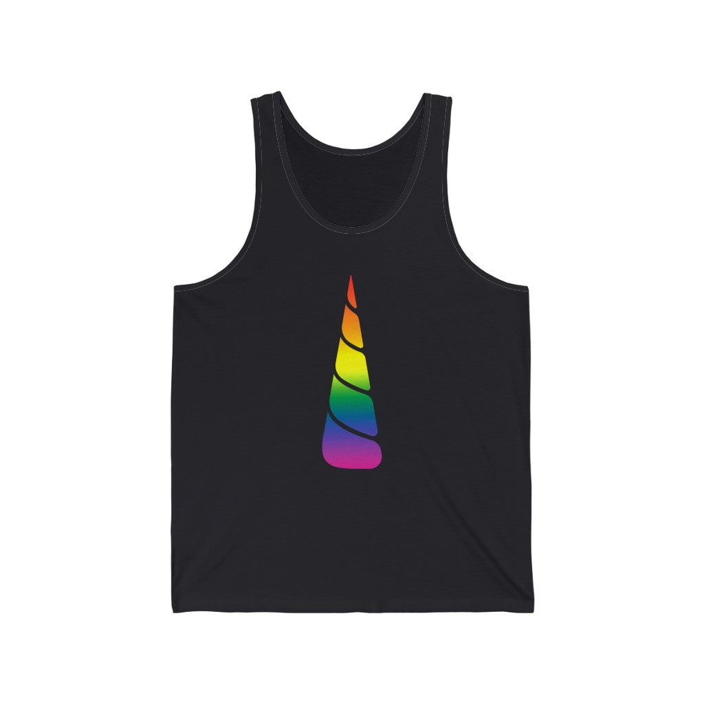 Pride Unicorn Gradient Mid Unisex Jersey Tank