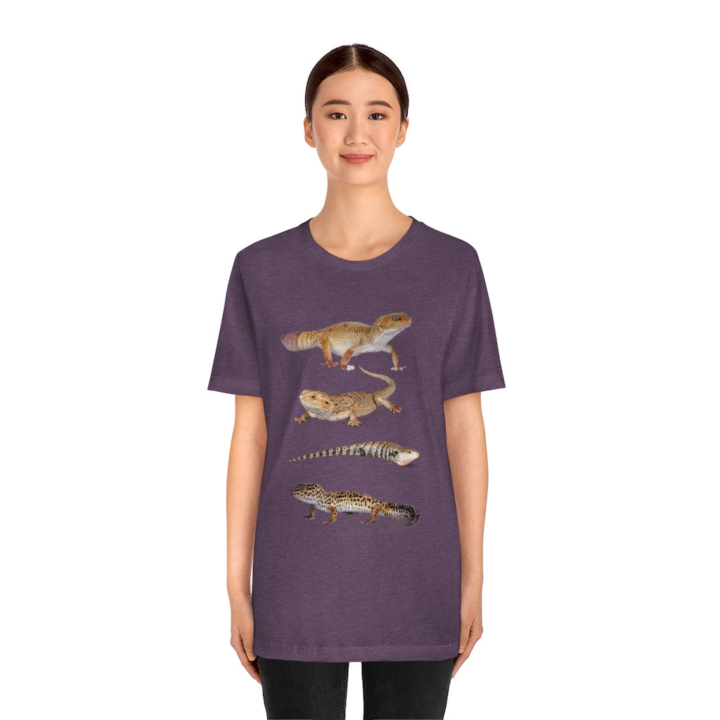 Lizard Reptile Unisex Jersey Short Sleeve Tee