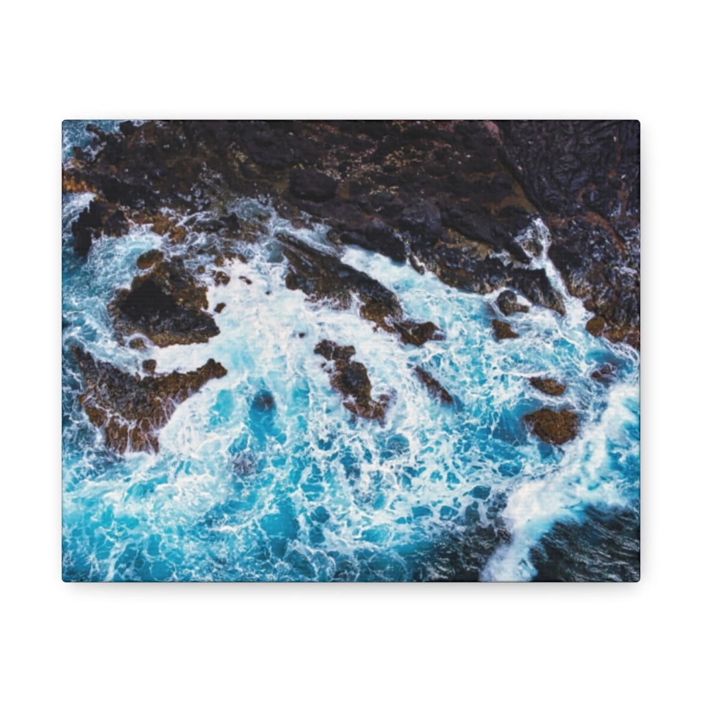 Volcanic Rocks at Ka'nea Bay, Maui Hawaii - Canvas Gallery Wrap