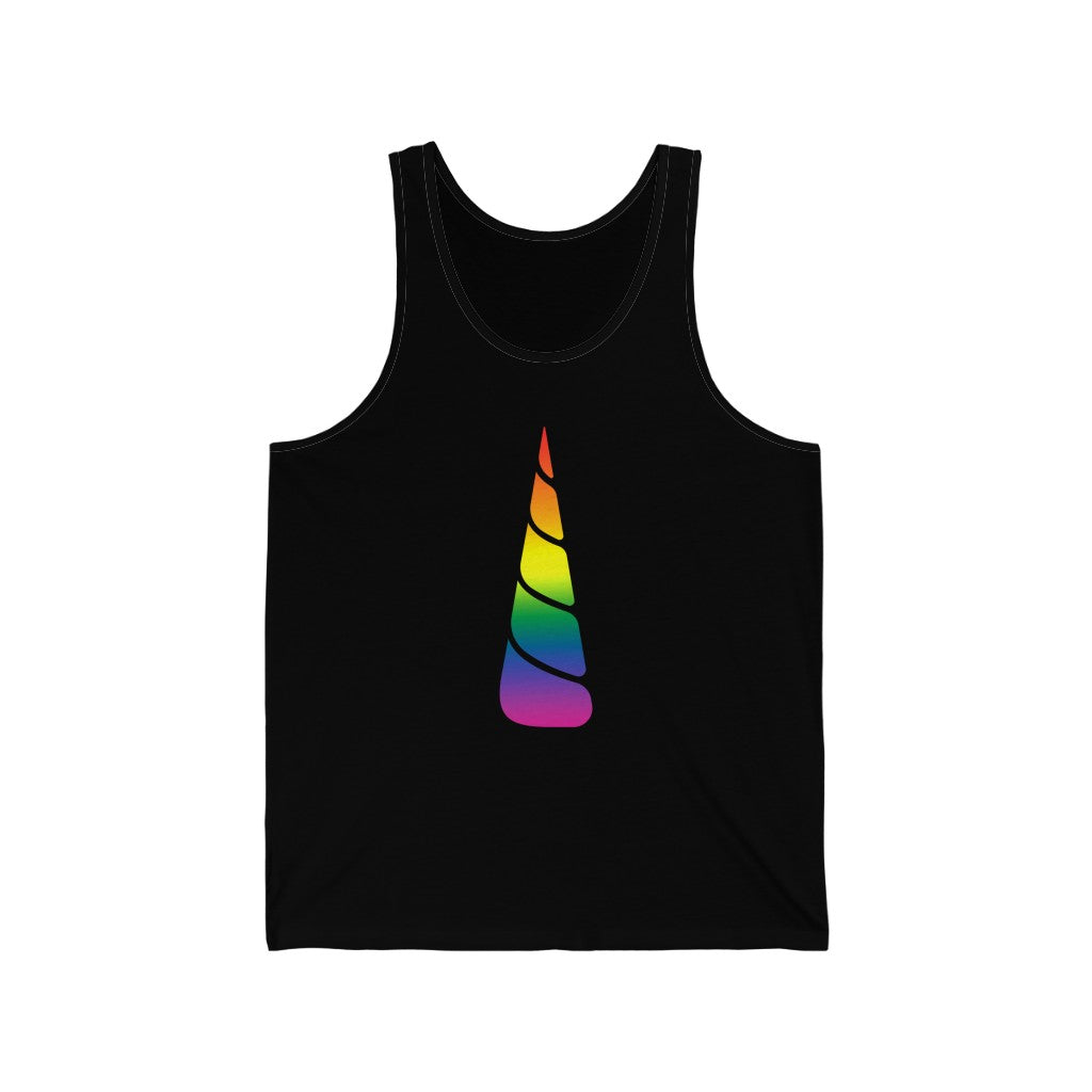 Pride Unicorn Gradient Mid Unisex Jersey Tank