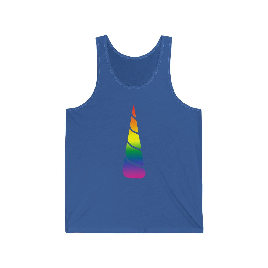 Pride Unicorn Gradient Mid Unisex Jersey Tank