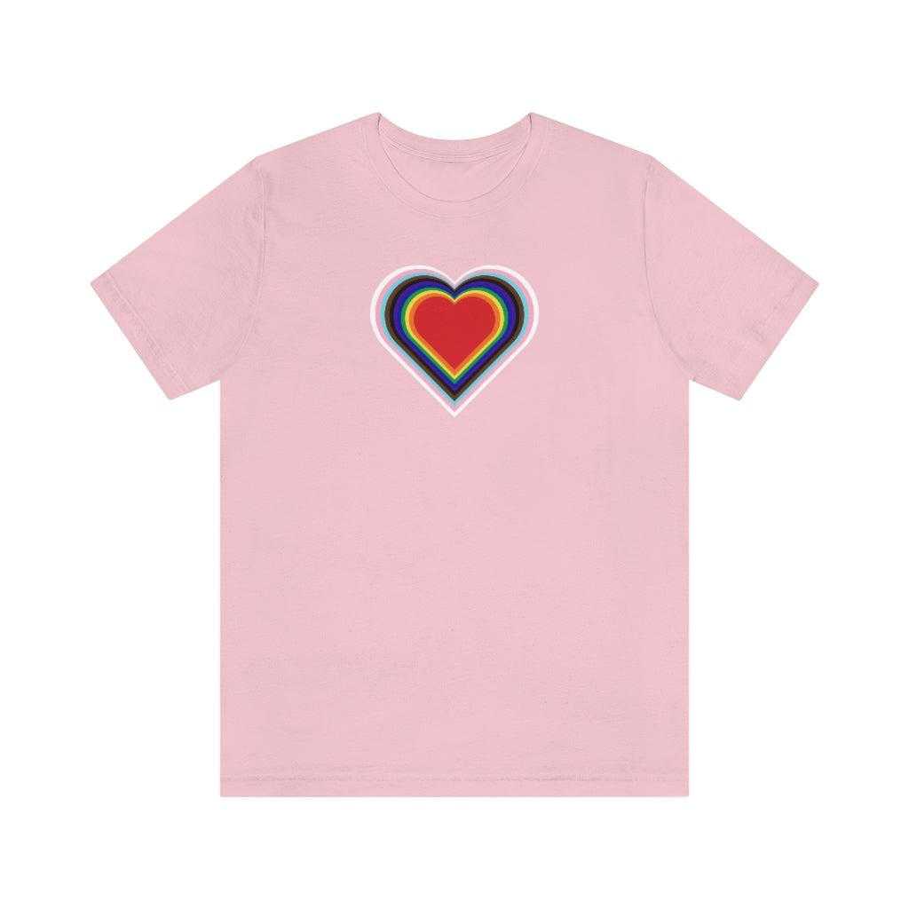 PRIDE Forward Heart Unisex Jersey Short Sleeve T-shirt