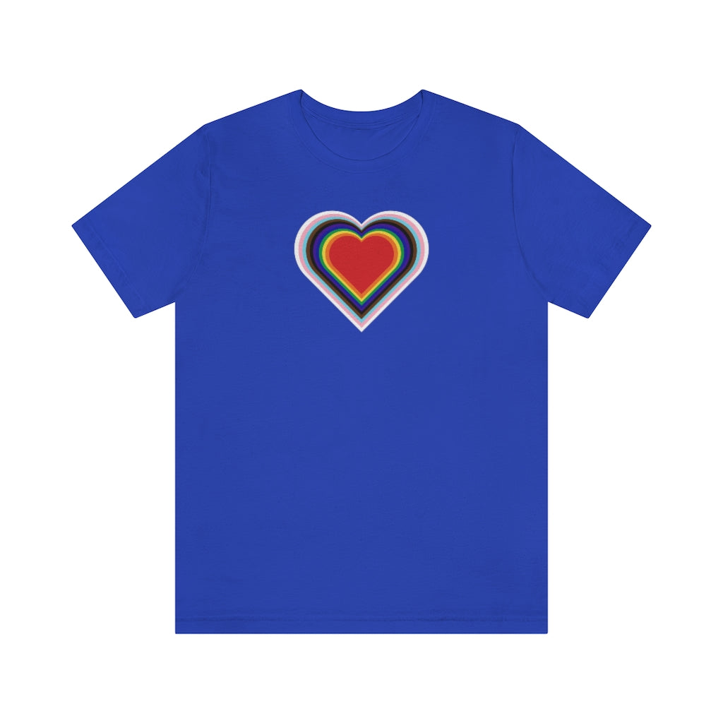 PRIDE Forward Heart Unisex Jersey Short Sleeve T-shirt